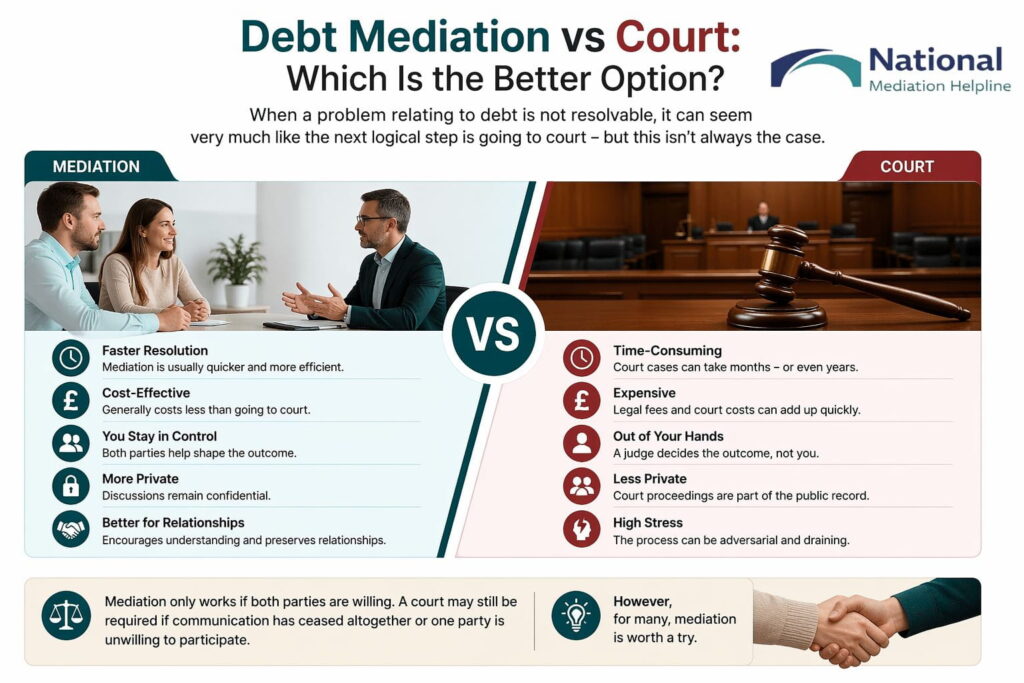 Debt Mediation vs Court: Which Is the Better Option Eastleigh