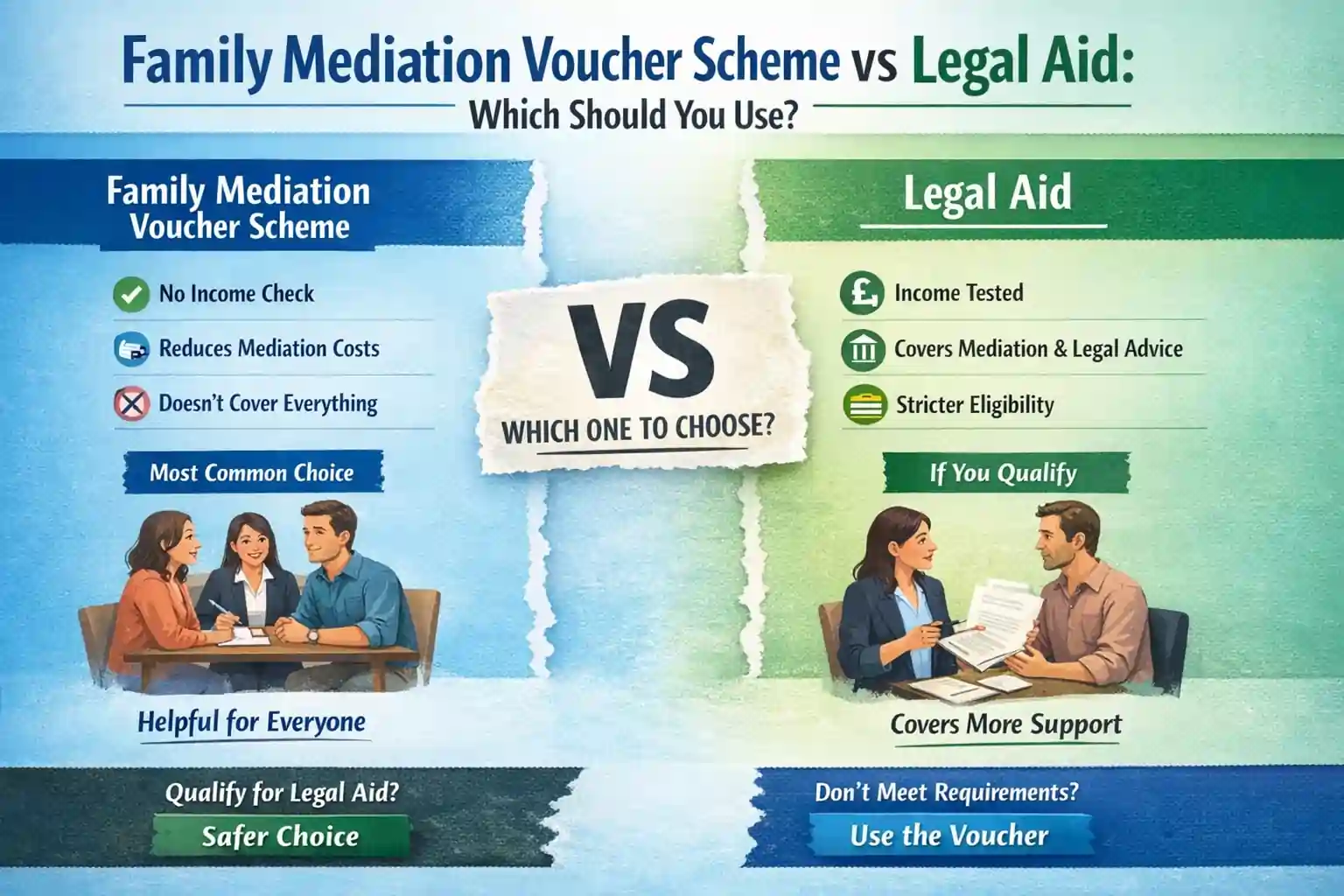 Family Mediation Voucher Scheme vs Legal Aid: Which Should You Use Eastleigh?