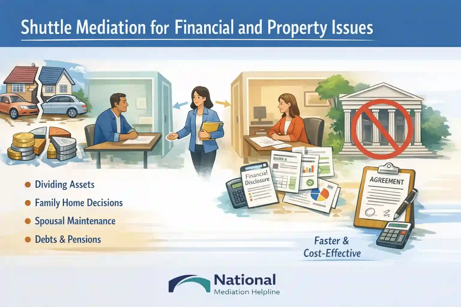 Shuttle Mediation for Financial and Property Issues Eastleigh